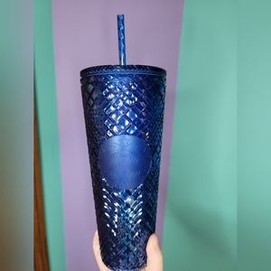 Starbucks 24oz azure blue tumbler